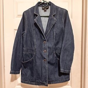 Medium Western Denim Blazer Jacket - Excitatipn Brand